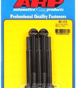 m8 x 1.25 x 80 hex black oxide bolts (5pcs)