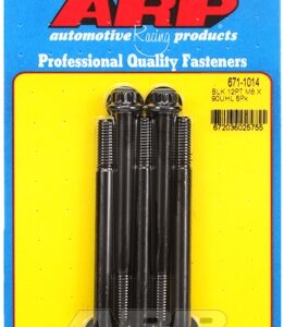 m8 x 1.25 x 90 12pt black oxide bolts (5pcs)