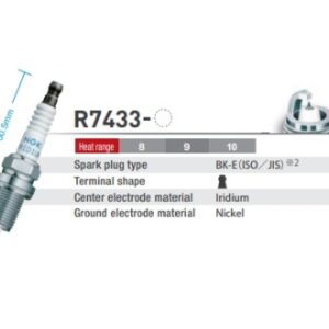 ngk racing spark plug m14 x 19mm (hex 16.0mm) 50.5mm
