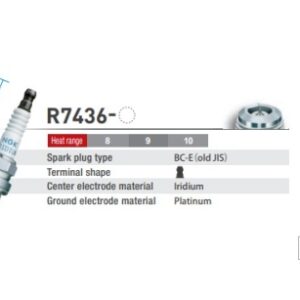 ngk racing spark plug m14 x 19mm (hex 16.0mm) 53.0mm