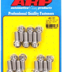 oldsmobile 330 455 3/8"" ss 12pt header bolt kit"