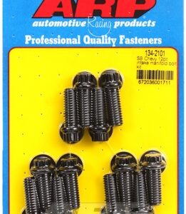 sb chevy 12pt intake manifold bolt kit (3/8 socket)
