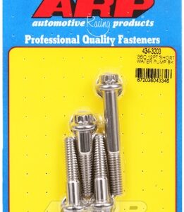 sb chevy 12pt short water pump bolt kit