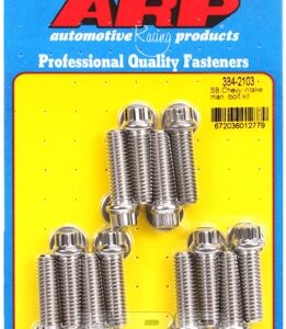 sb chevy intake manifold bolt kit