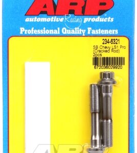 "sb chevy ls1 ""cracked rod"" rod bolt kit 2pc"