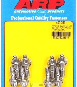 sb chevy stamped steel covers ss 12 pt valve cover stud kit