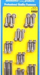 sb tuned port complete ss 12pt intake manifold bolt kit