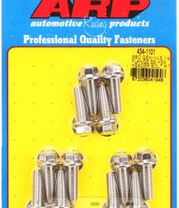 sbc geniii/ls 1/4 flange ss hex header bolt kit