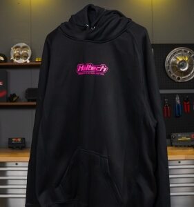 haltech classic hoodie black & pink 5xl
