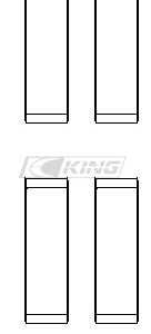 king conrod bearing shell audi/lambo 4.2/5.2 (2 pairs)
