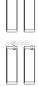 king conrod bearing shell bmw s65/s85 (2 pairs)