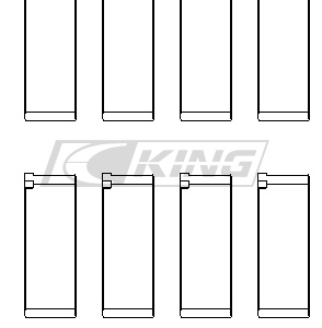king conrod bearing shell honda b18c1, b18c5, 16v