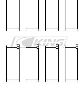 king conrod bearing shell mazda b6, b6 t, zm, b3, b5