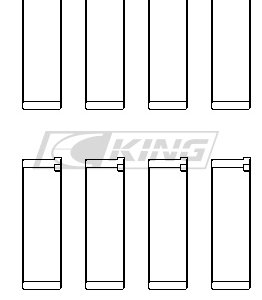 king conrod bearing shell subaru ej20/ej22/ej25