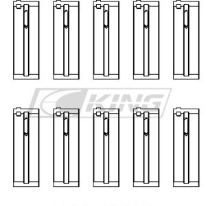 king main bearing shell honda d series, f23a, f23z, 16v