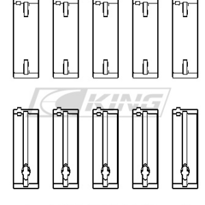 king main bearing shell mazda b6, b6 t, zm, b3, b5